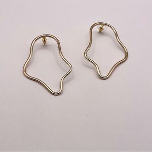 Abstract Gold Earrings